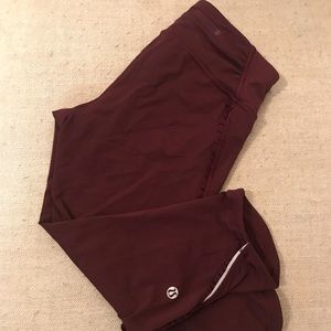 Maroon Lululemon Leggings